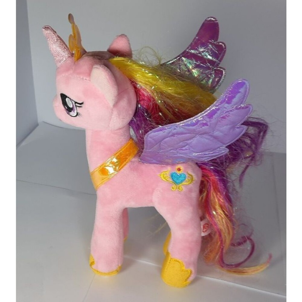 My Little Pony Ty Sparkle Princess Cadance Pink Unicorn Shiny Wings 8" Plush